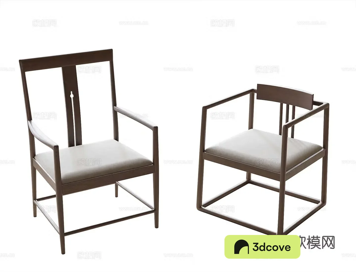 New Chinese style tea chair single chair dining chair leisure chair book chair