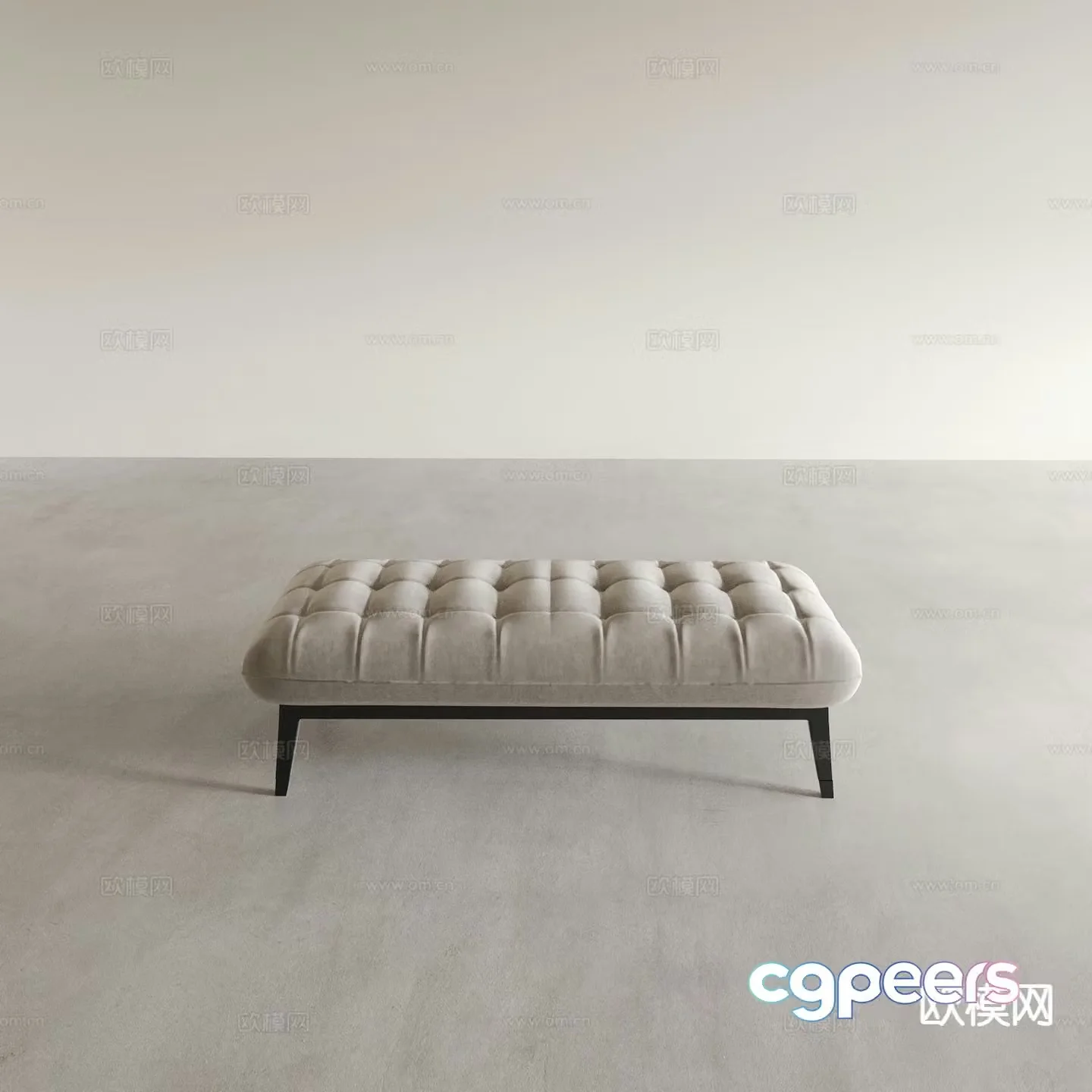 Stool Sofa Stool Shoe Changing Stool 3D Model