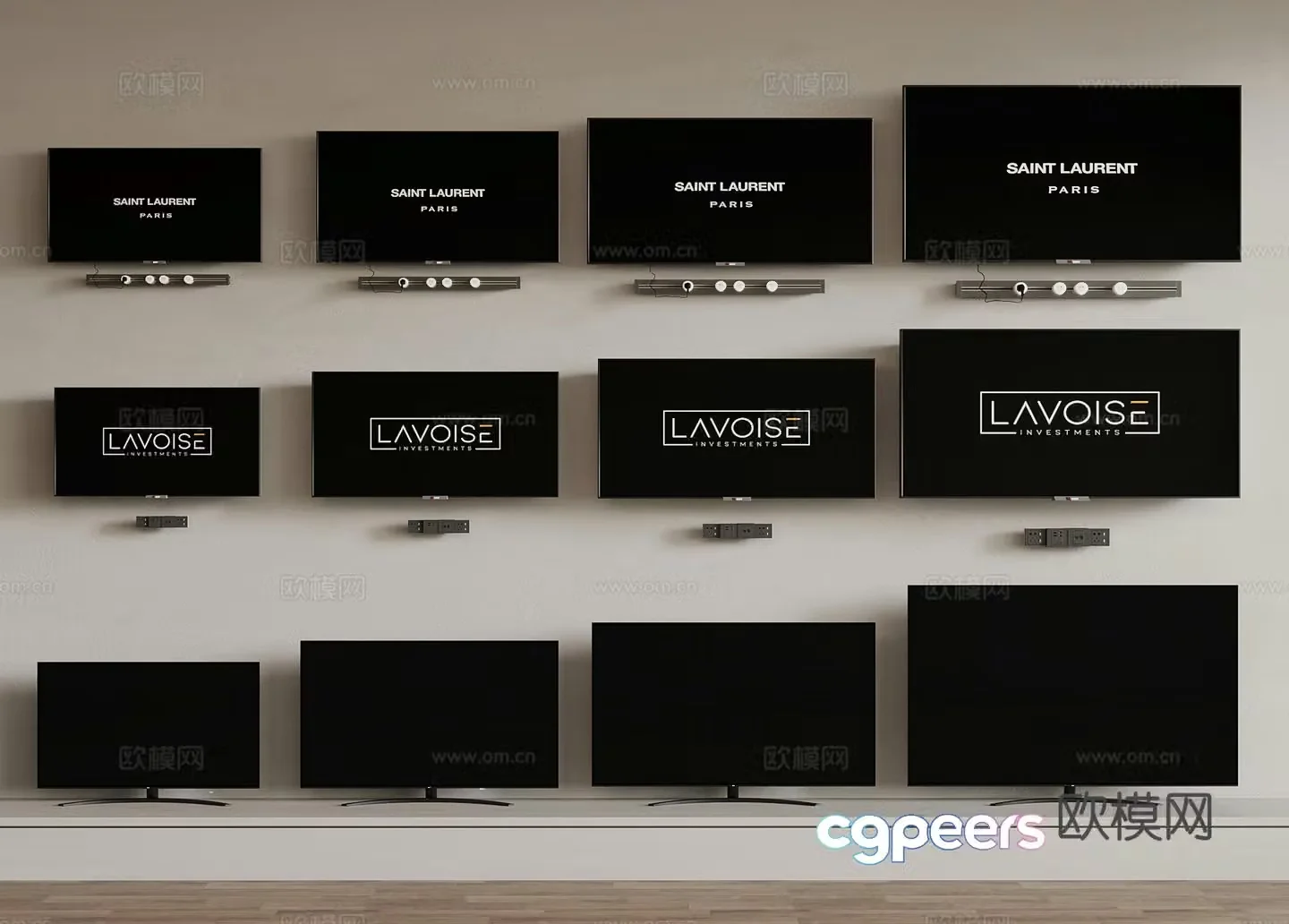 Modern TV 3d model