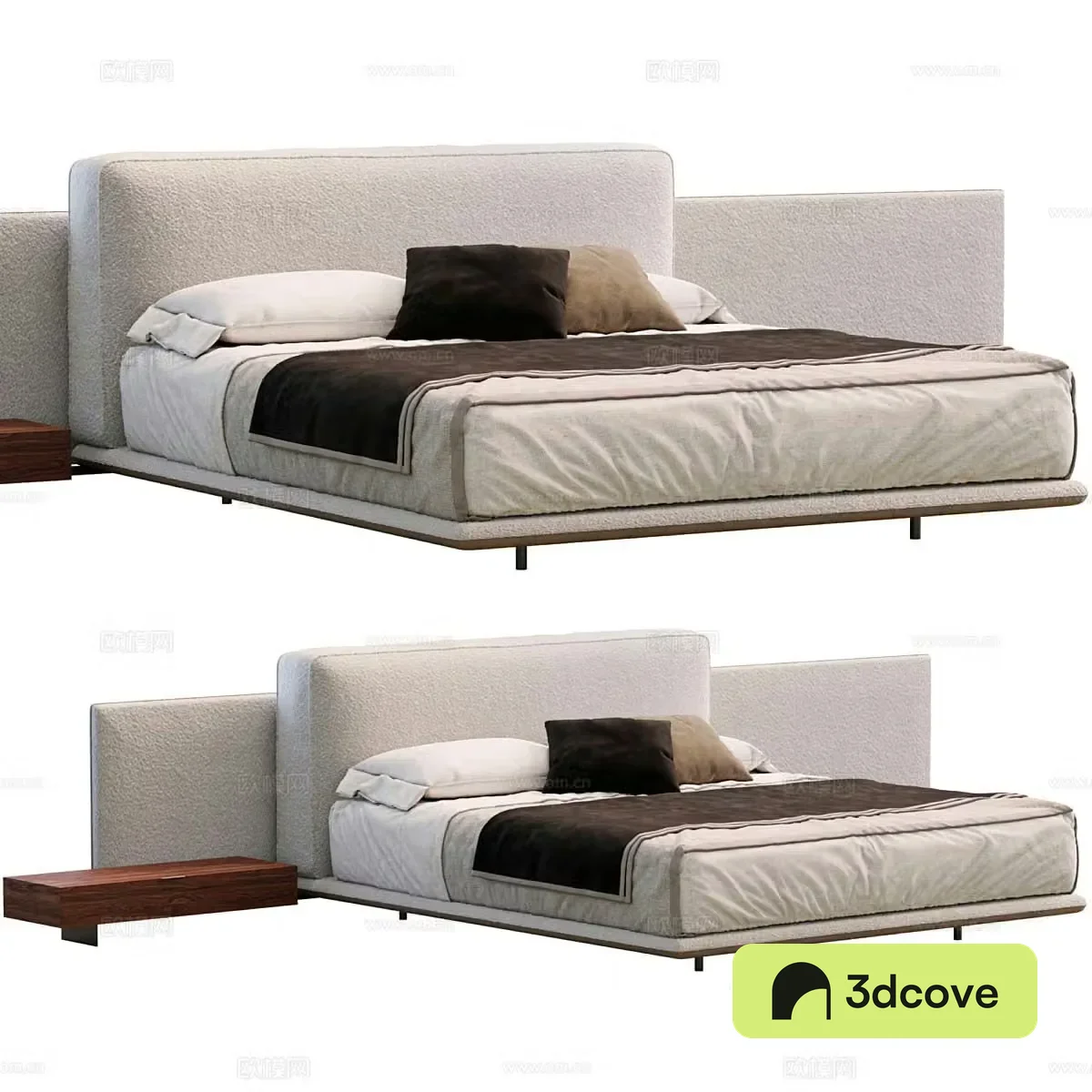 Minotti double bed