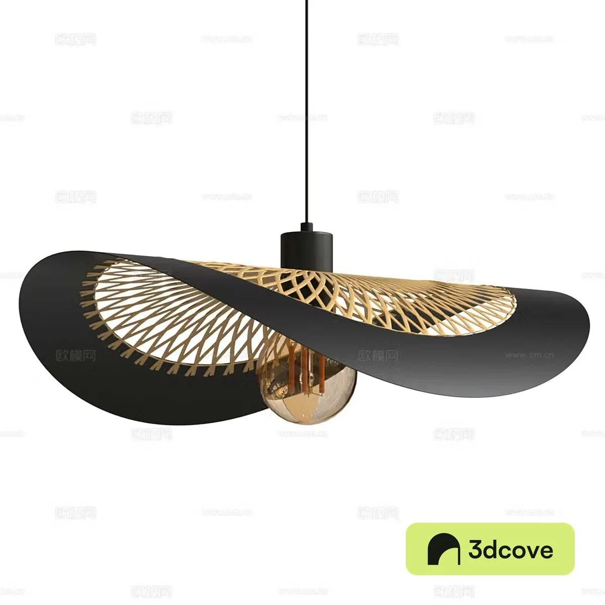 New Chinese Wasabi ARTE 3D Model of Braided Chandelier