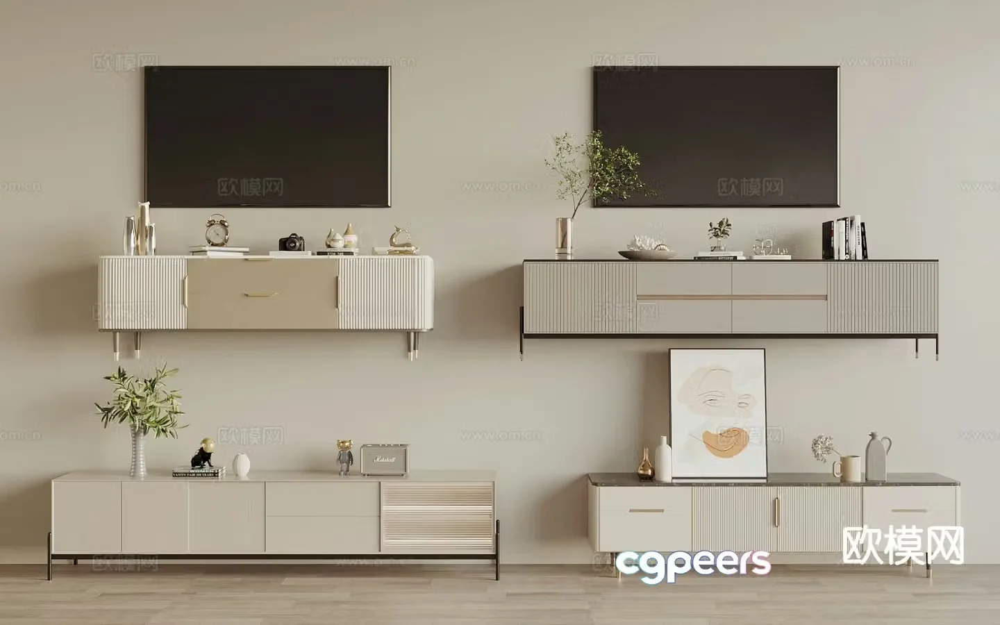 Modern TV cabinet 3d model
