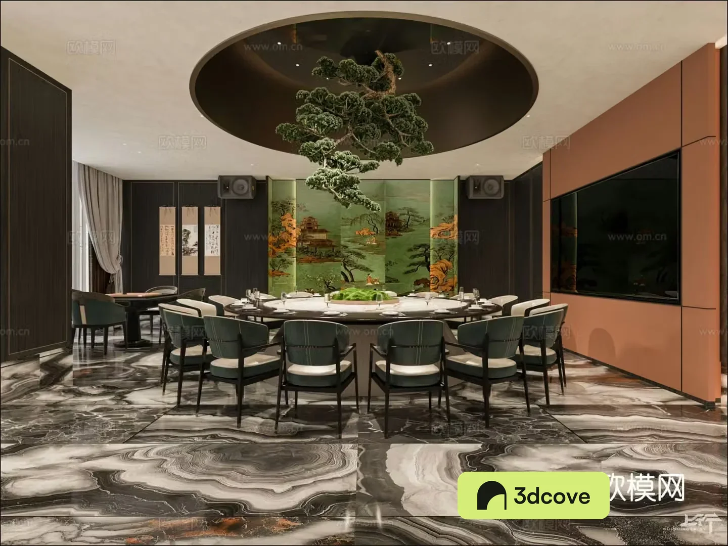 New Chinese 3D private room