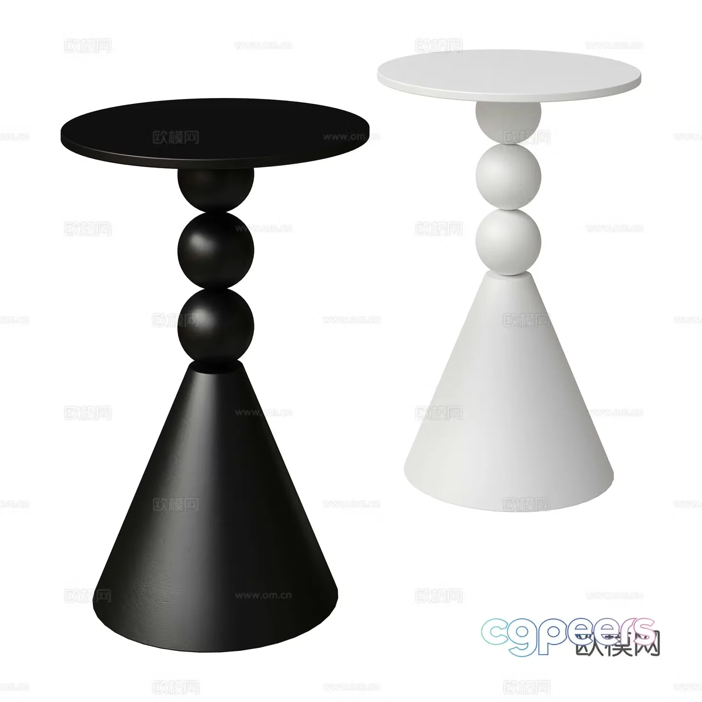 Middle-aged side face round face angle face 3D model
