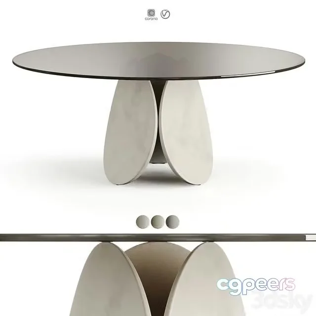 3ds Max Free – Cattelan Italia Maxim Argile Glass Table