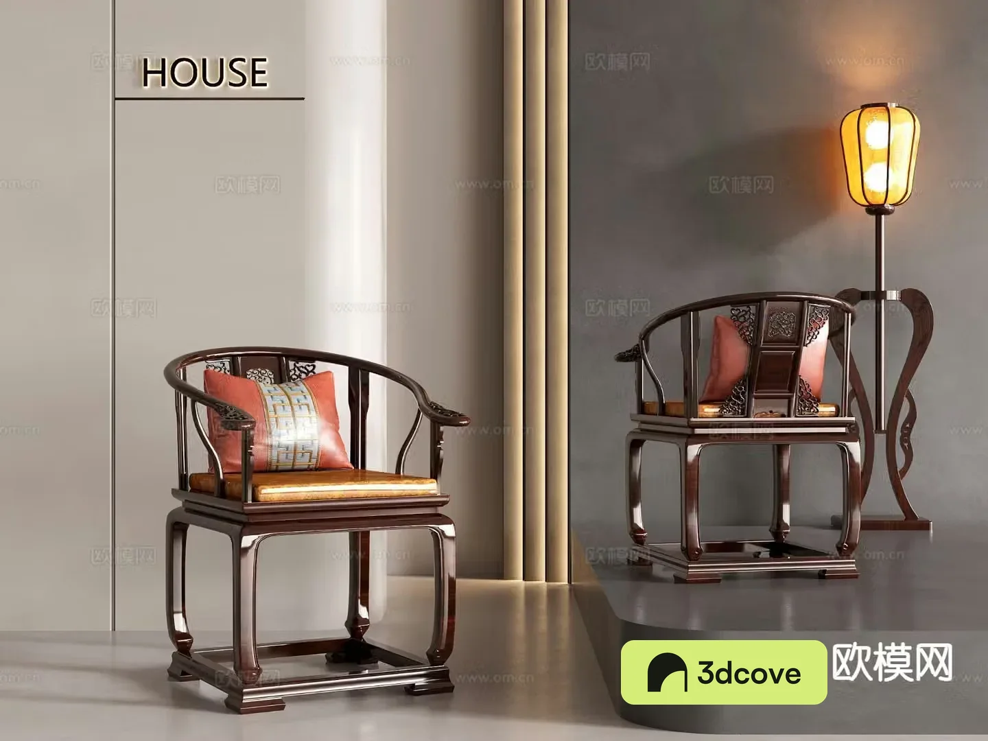 New Chinese style chair carved chair arm chair Taishi chair