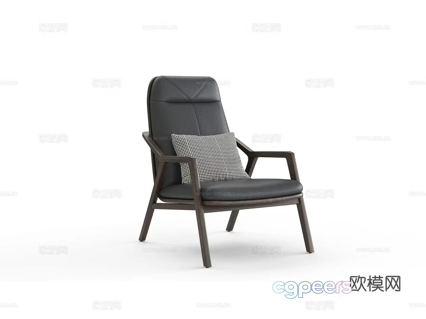 Single chair leisure chair 3d model