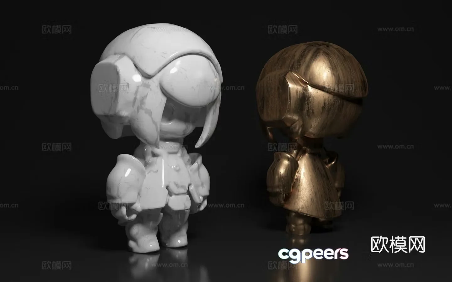Humanoid ornaments Creative Sculpture Art Installation Cartoon Styling Figures Toys Ornaments 3D Model
