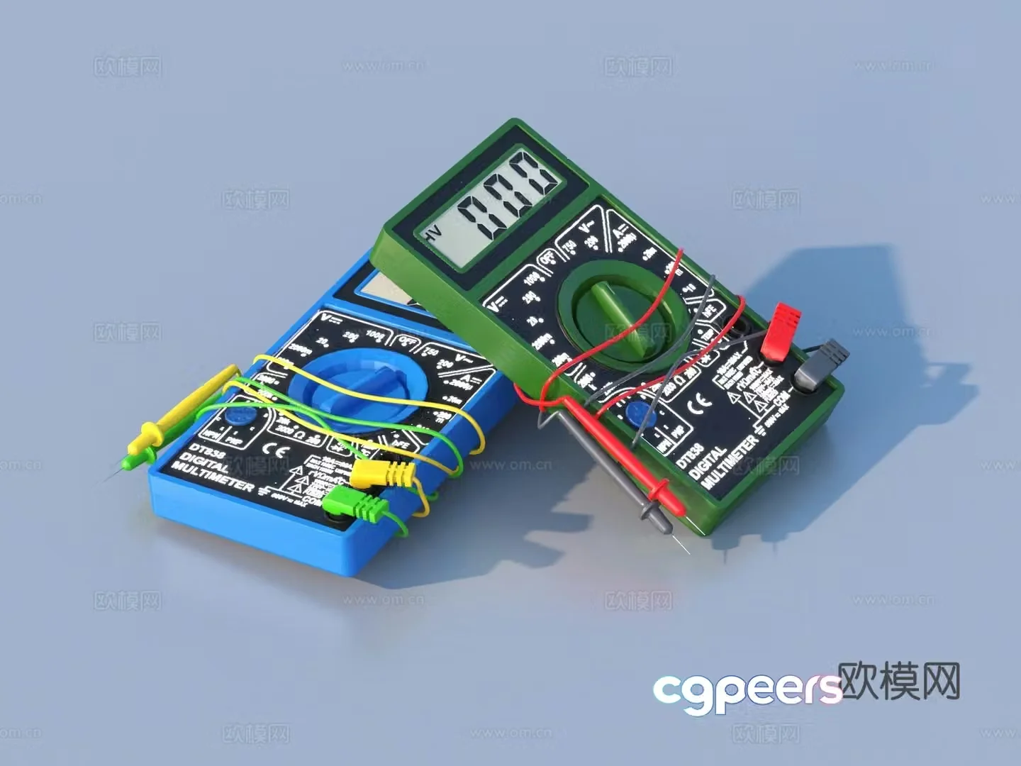 Electric Meter Universal Meter Ammeter Voltage Meter 3D Model