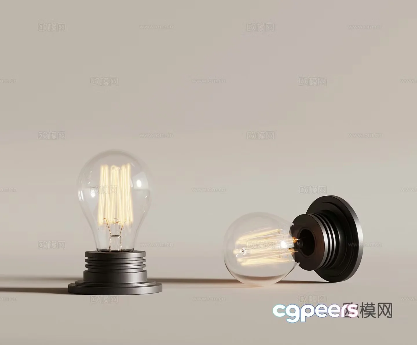 Modern light bulb wall-mounted light bulb 3d model