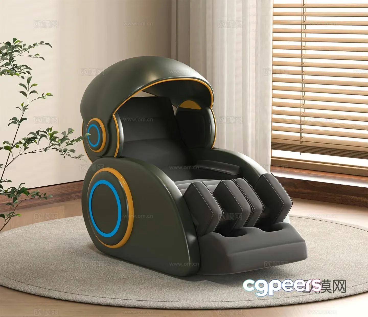 Modern massage chair 3d model