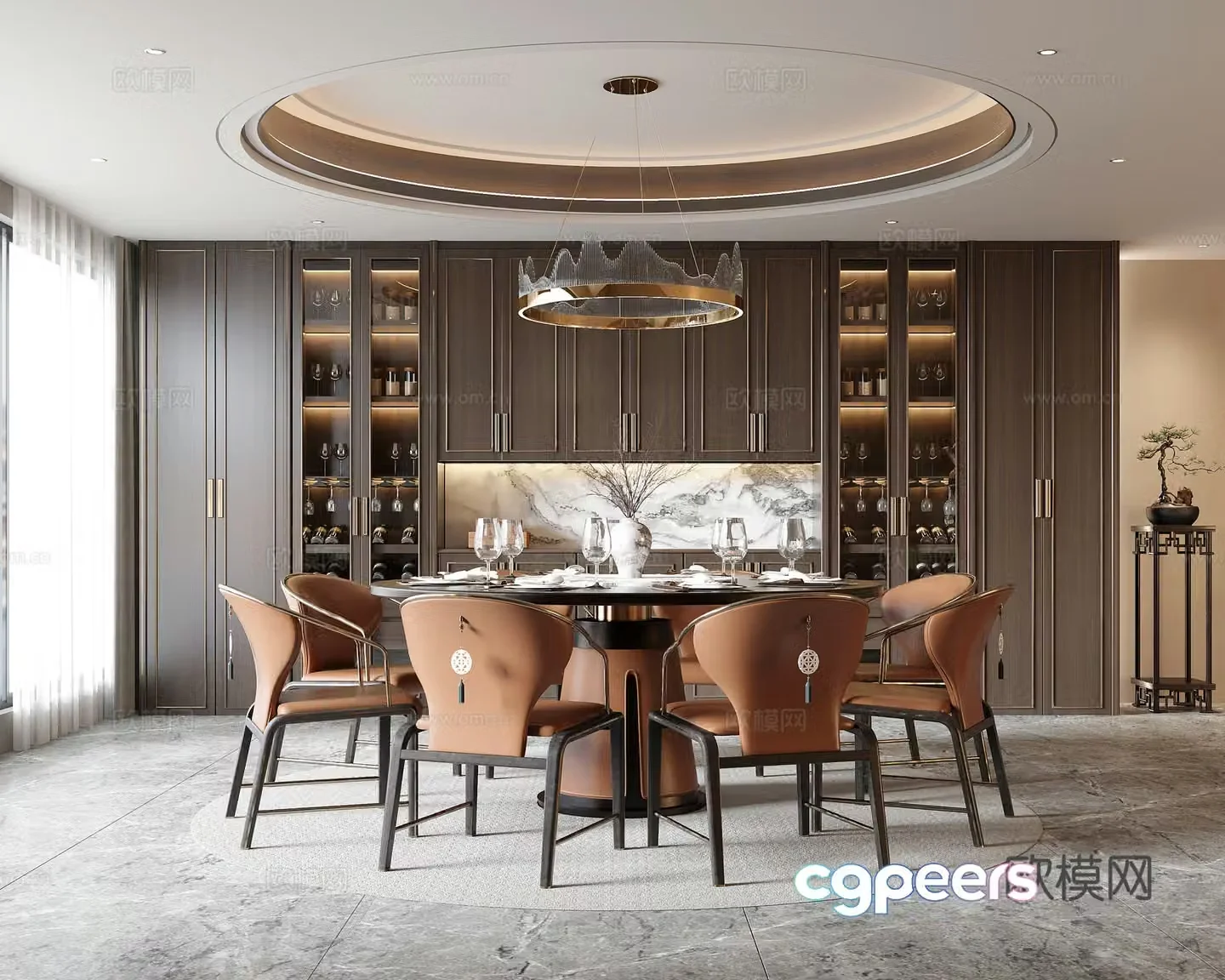 New Chinese restaurant 3D model