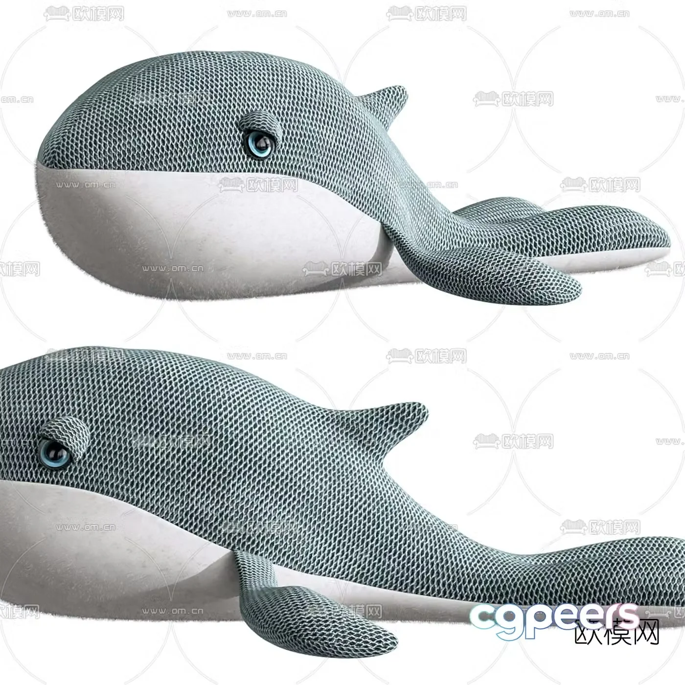 Modern dolphin toy 3d model