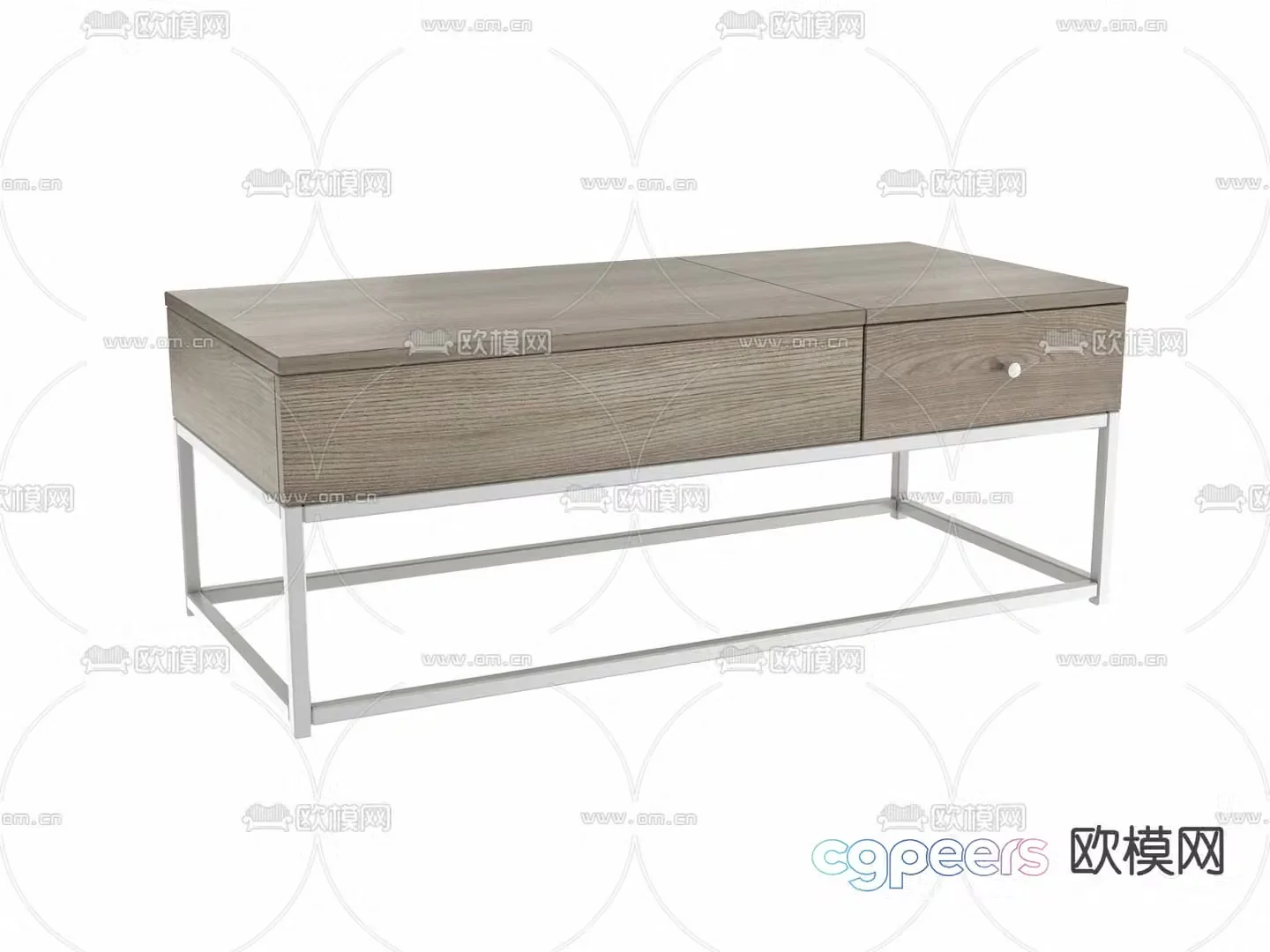 Modern coffee table square table 3D model