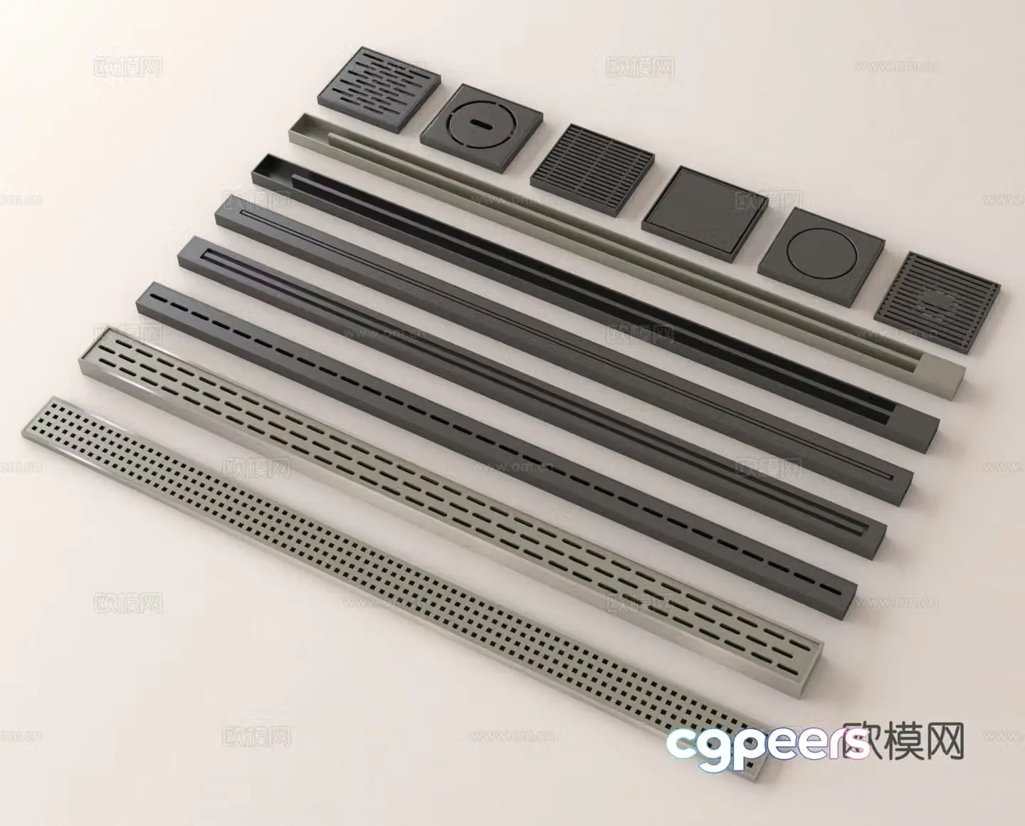 Floor drain Invisible floor drain odorproof floor drain drain 3D model