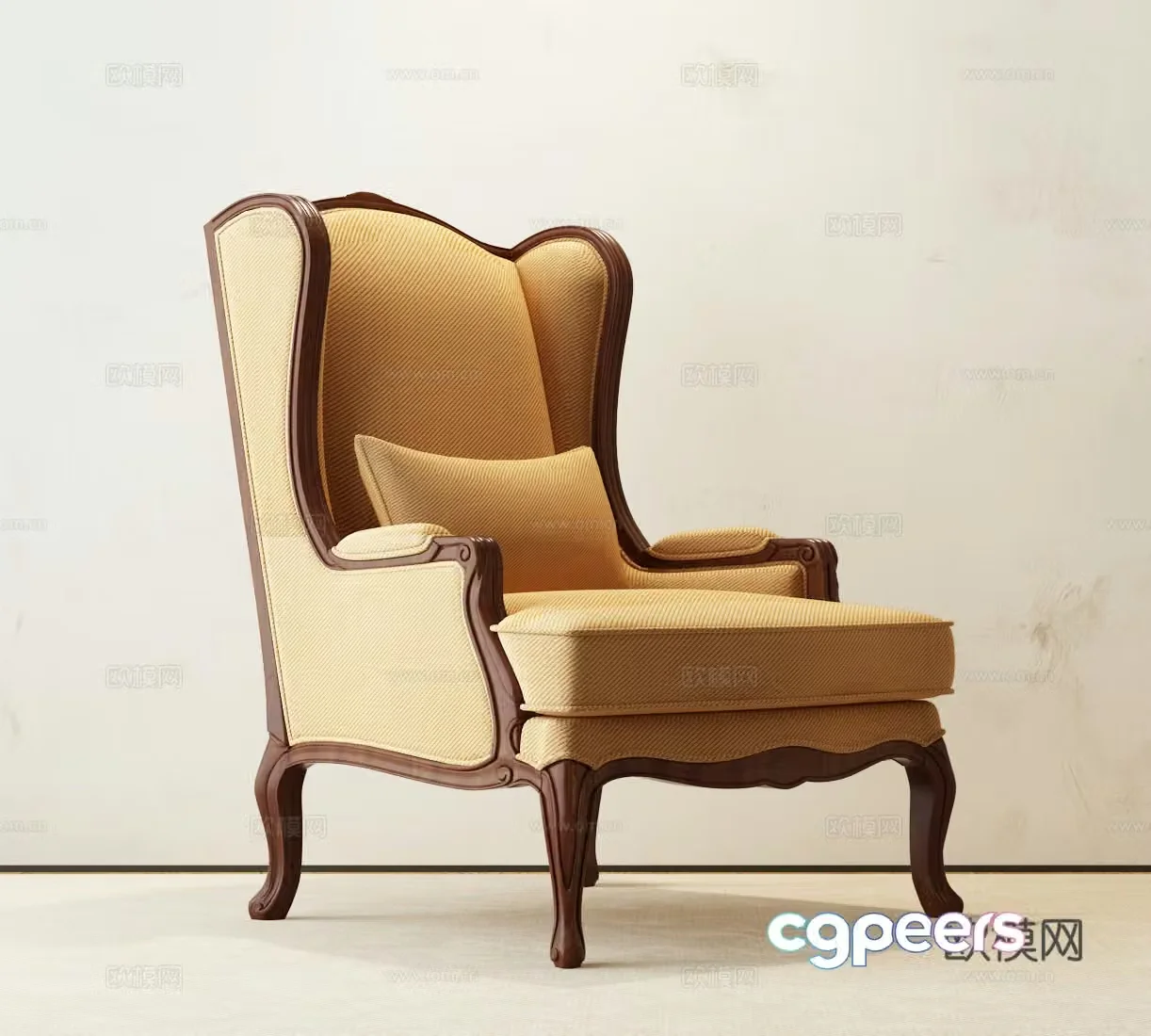 American casual sofa American casual chair 3d model