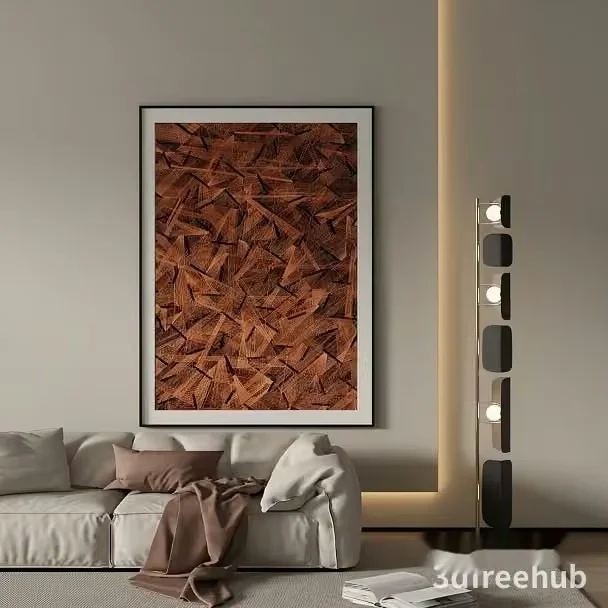 Modern Living Room 3D Model – 4929 – VRAY Render