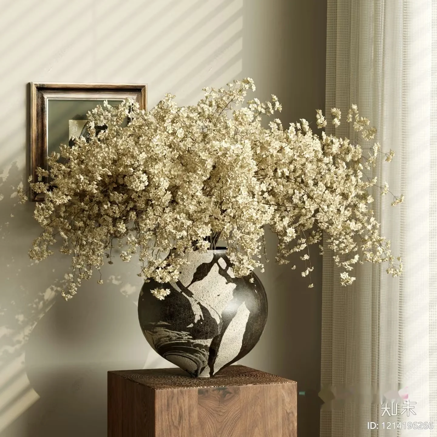A Vase With Flowers 3D Model – 12813 – VRAY Render