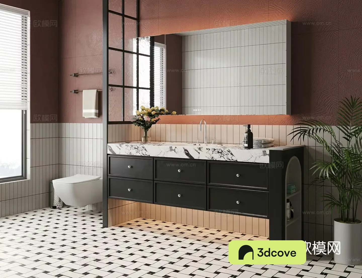 French bathroom cabinet bathroom mirror