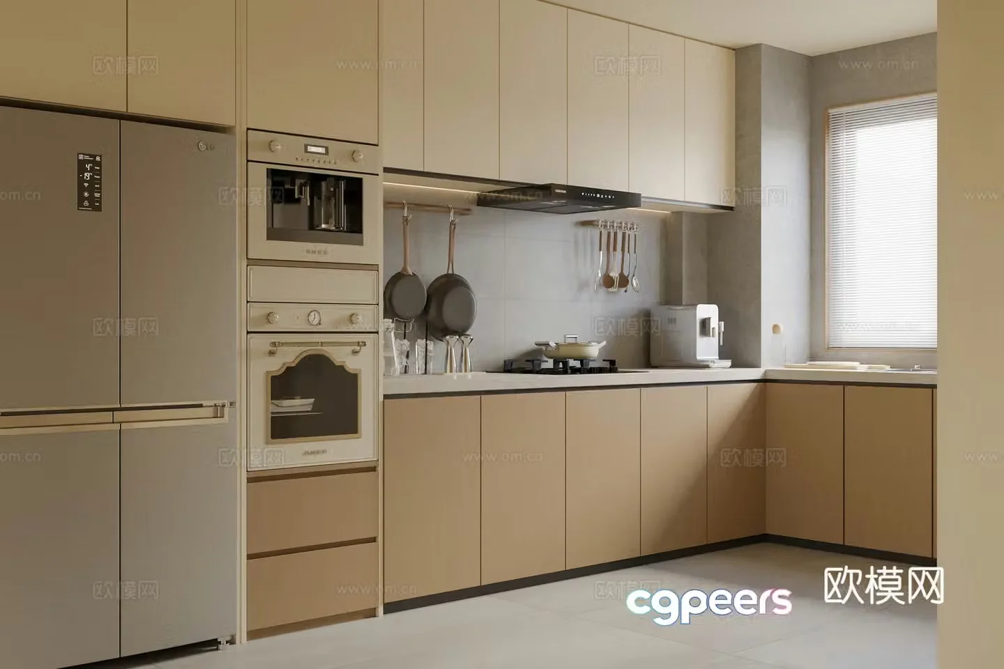 Modern kitchen 3d model