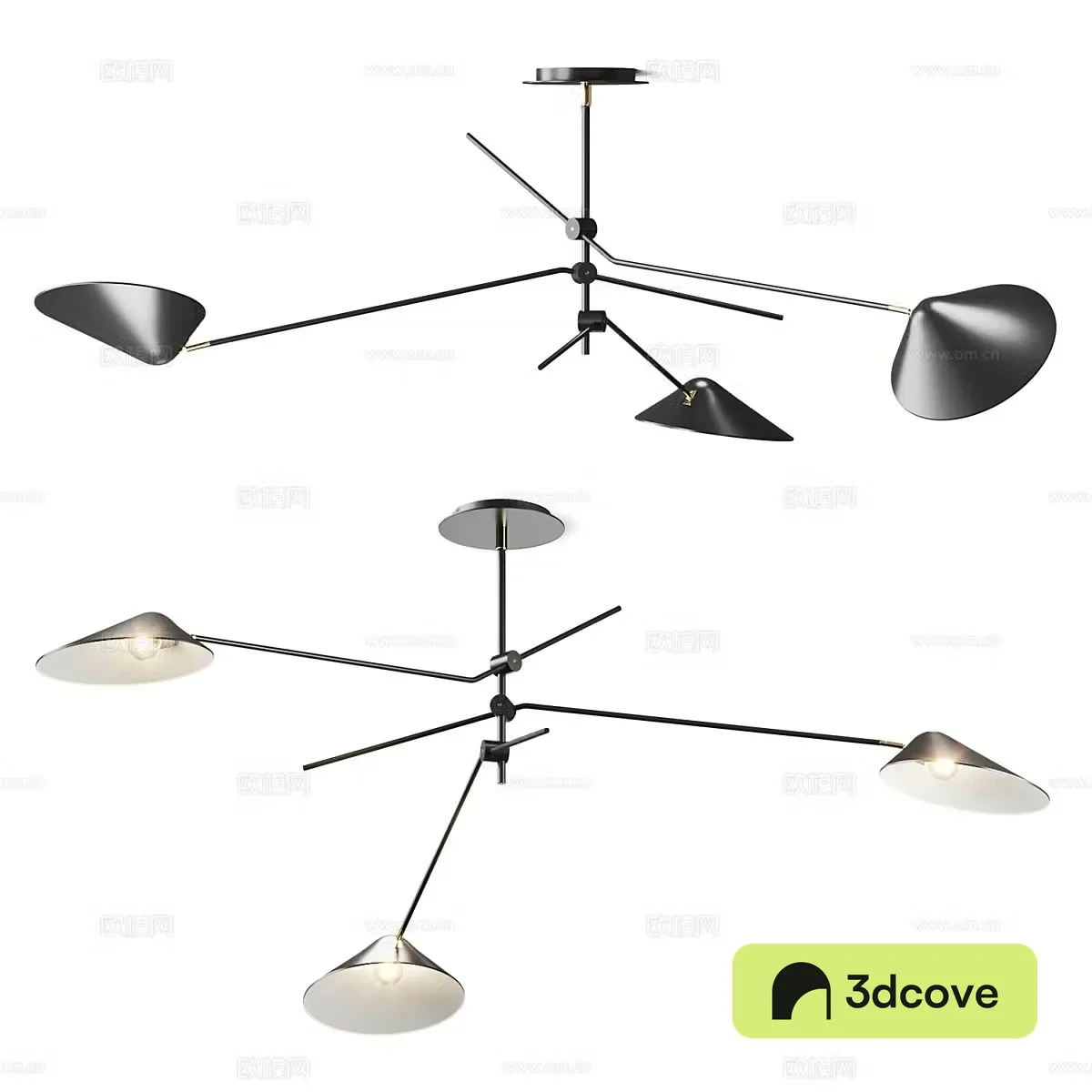 Modern metal decorative chandelier