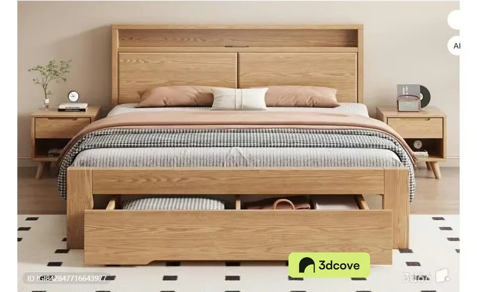 Cozy Wooden Bedroom