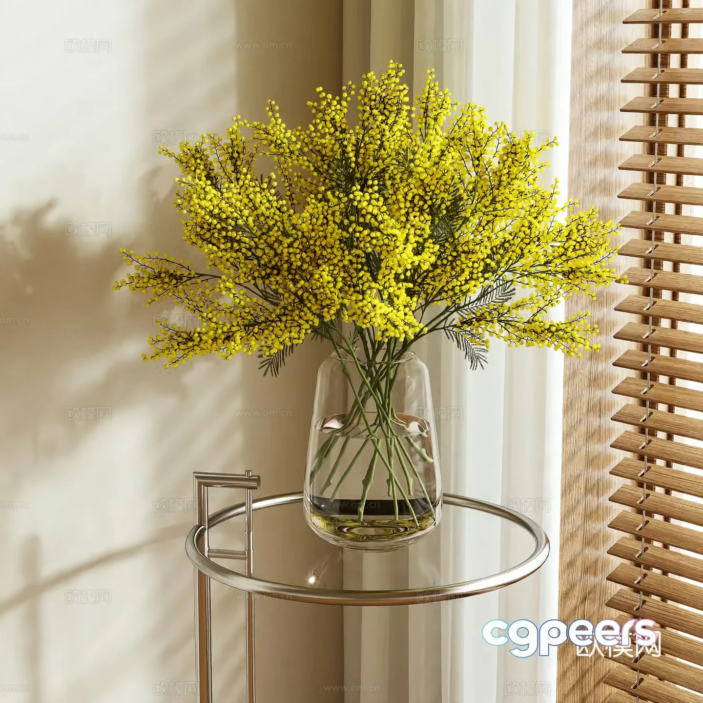 Vase Flower Art Flower Arrangement 3D Model