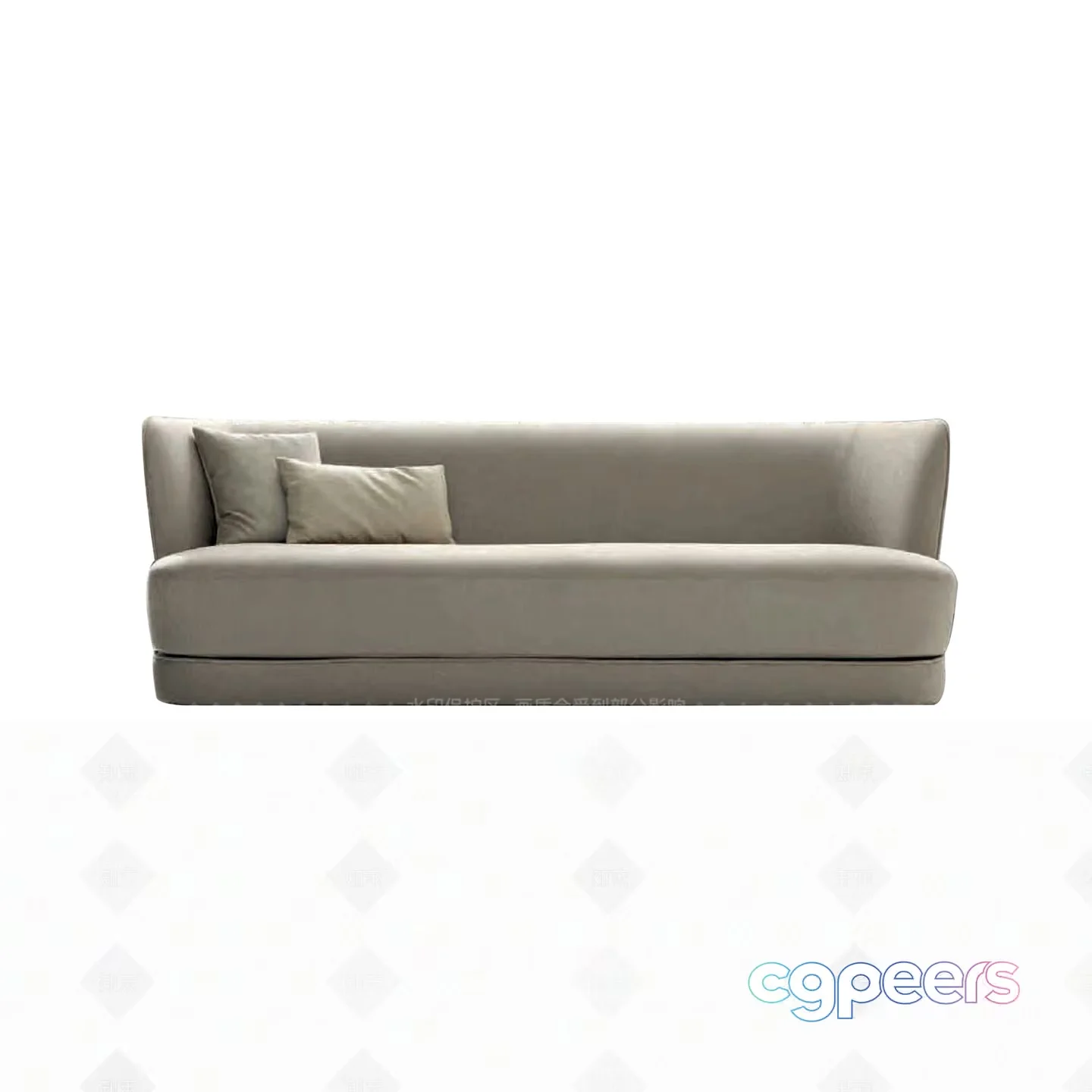 A Gray Couch 3D Model – 3936 – VRAY Render