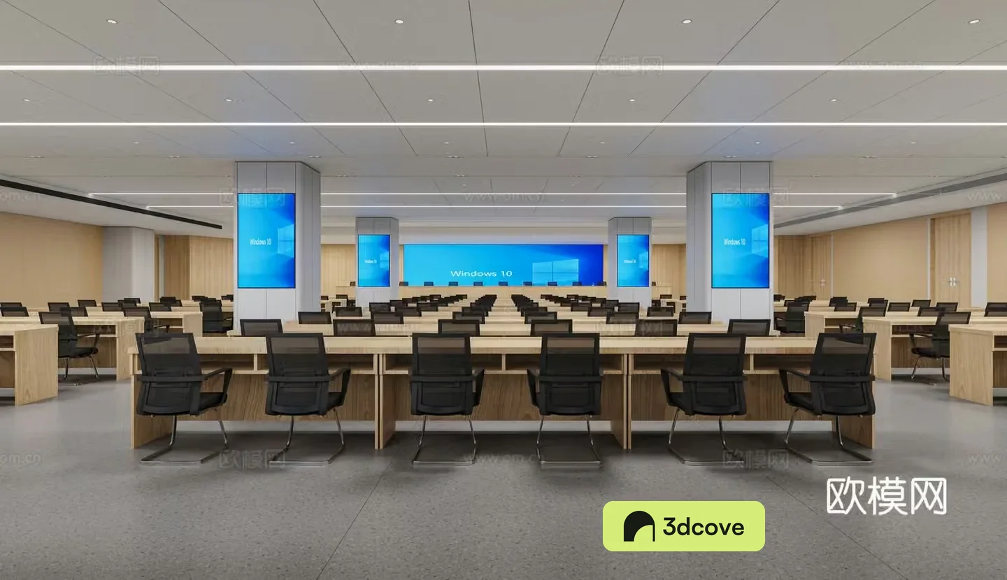 Modern conference room 3D model