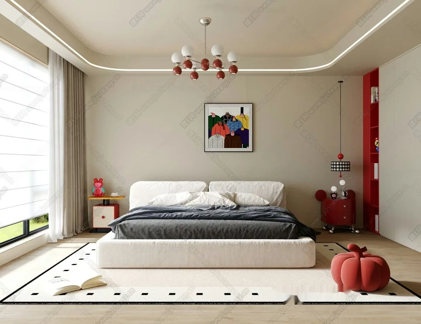 Cozy Bedroom 3D Model – 2696 – VRAY Render