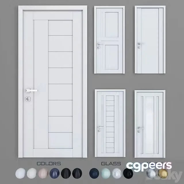3ds Max Free – Profil Doors U set 2