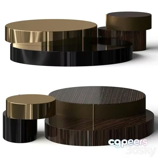 3ds Max Free – Minotti Benson Coffee Table Set