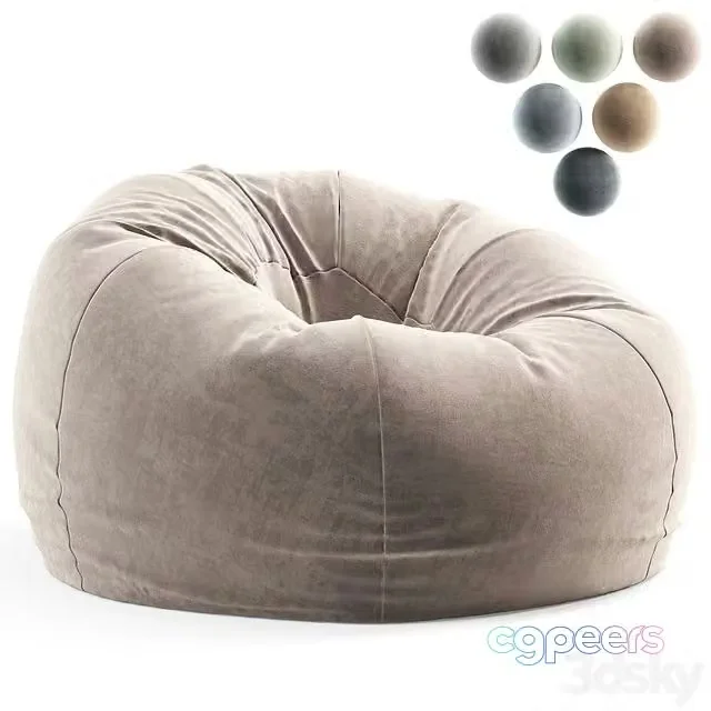 3ds Max Free – Bean Bag Chair by Westelm