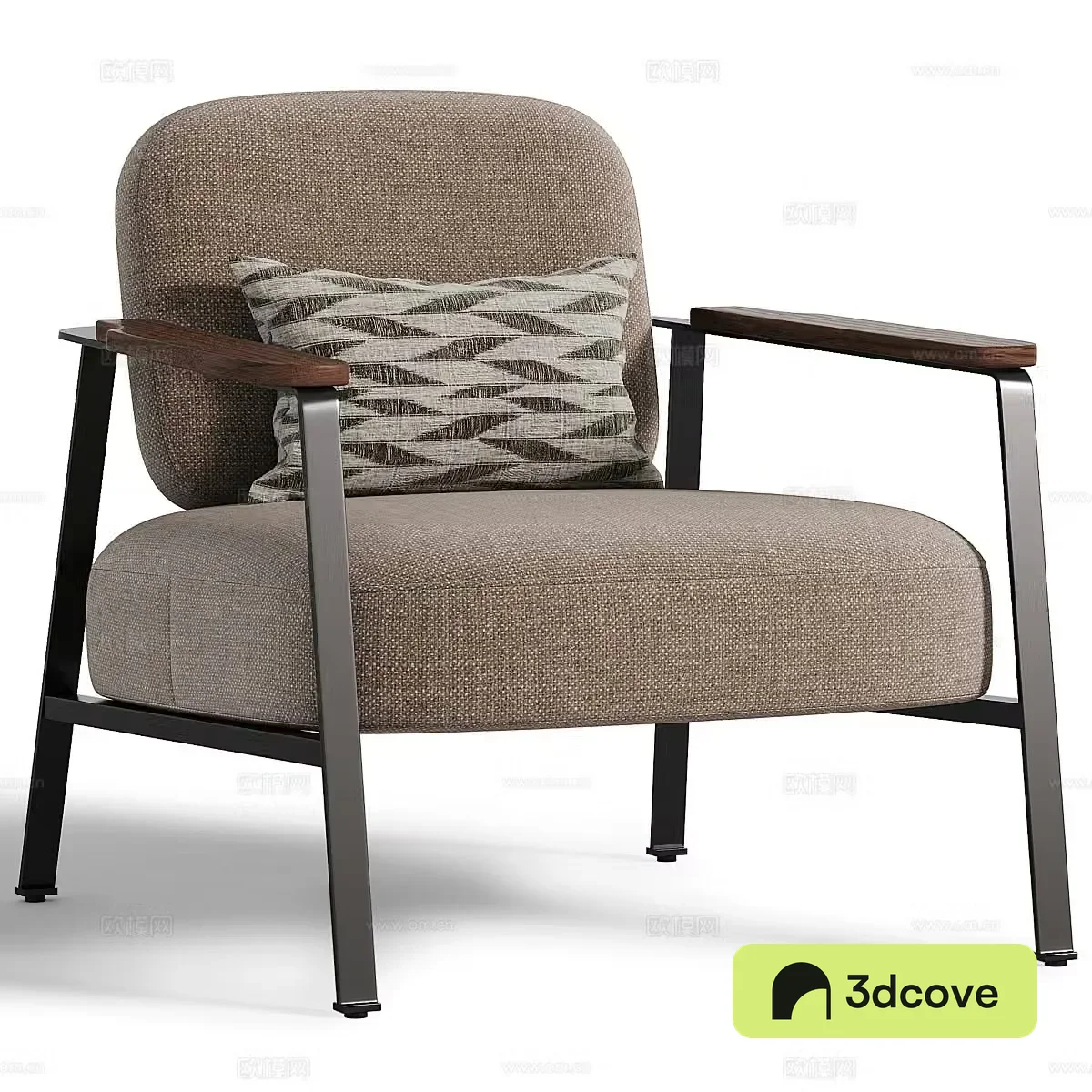 Modern Italian Abraxas lounge chair