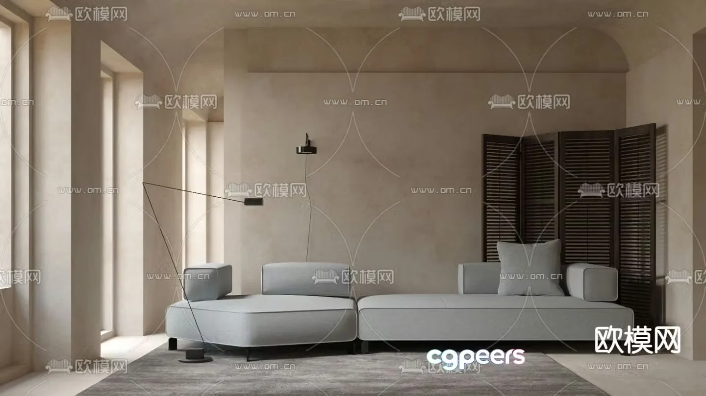 Bonaldo multiplayer sofa 3d model