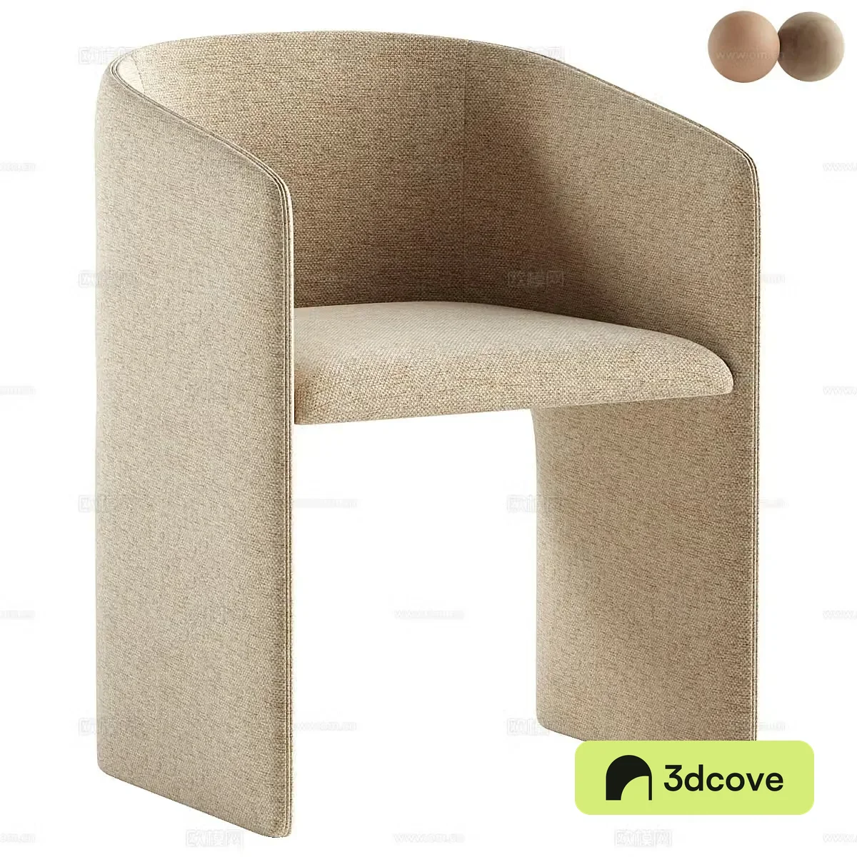 Cream style single chair Fabric leisure chair Fabric dining chair Fabric book chair Fabric support