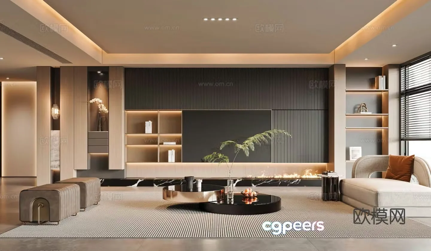 Italian living room 3d model