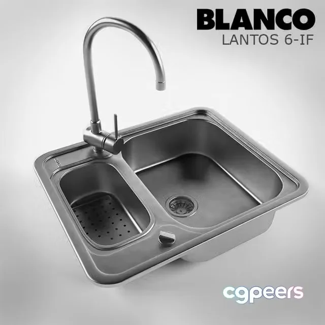 3ds Max Free – Blanco Lantos 6-IF sink
