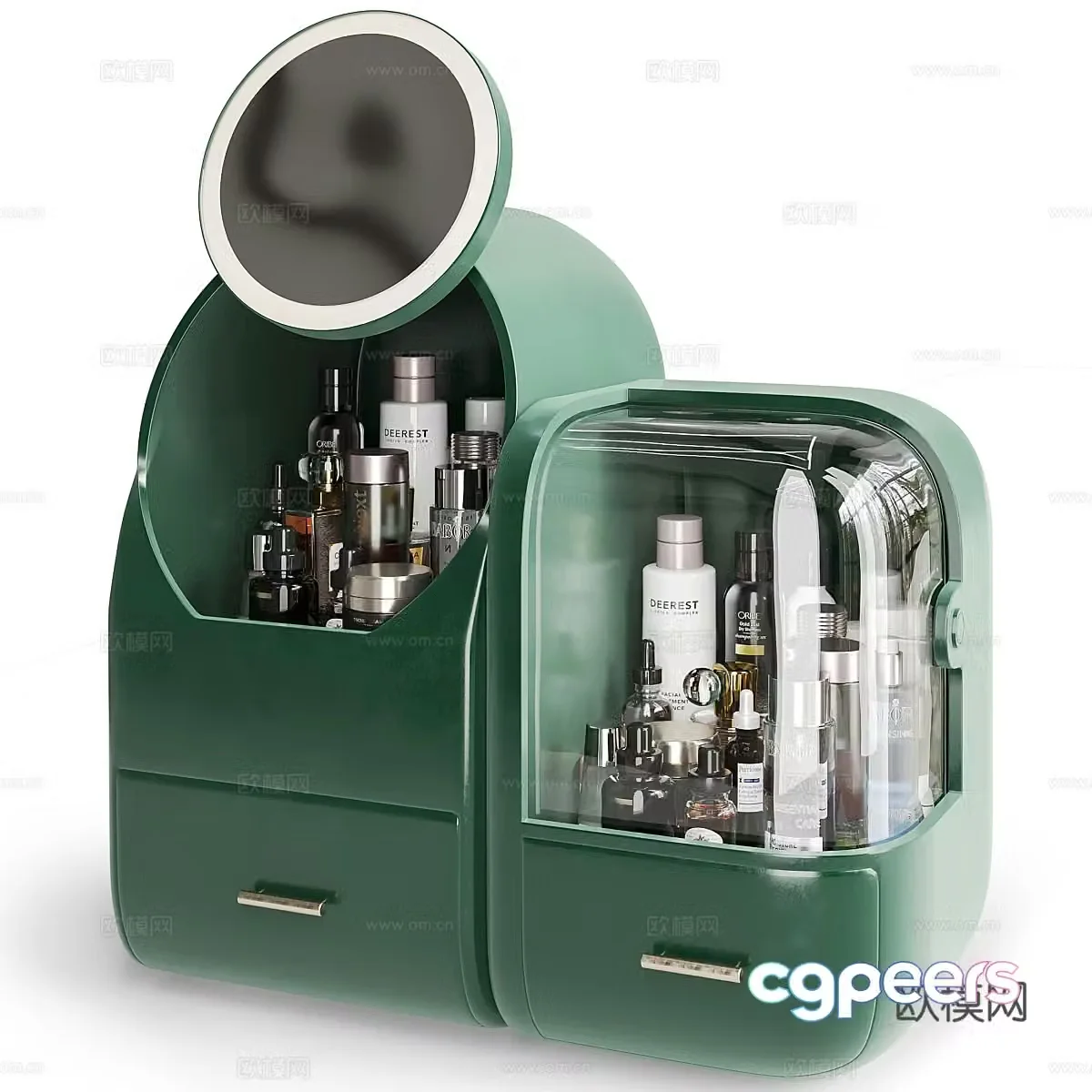 Cosmetics Makeup Box 3D Model