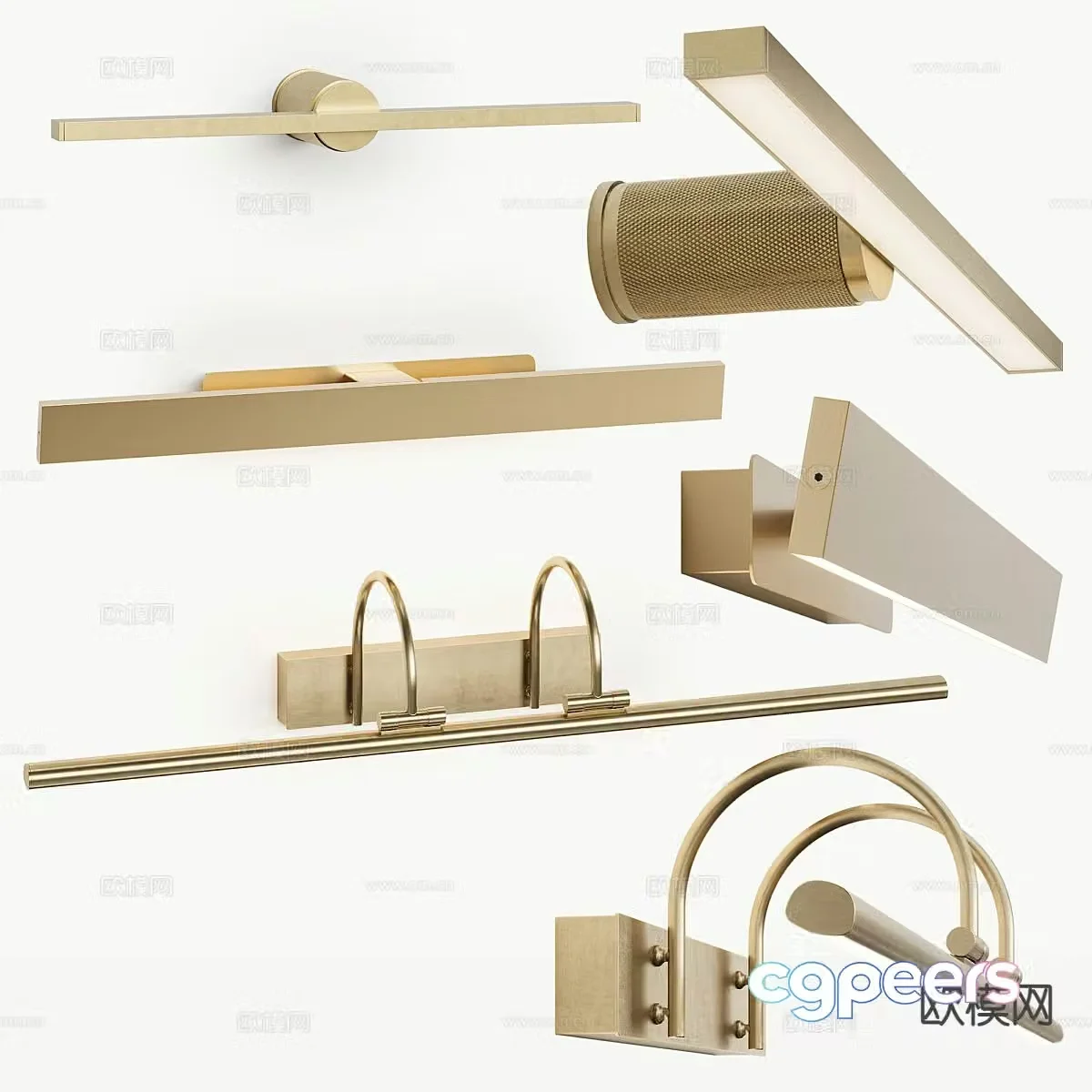 Light luxury wall lamp 3D model