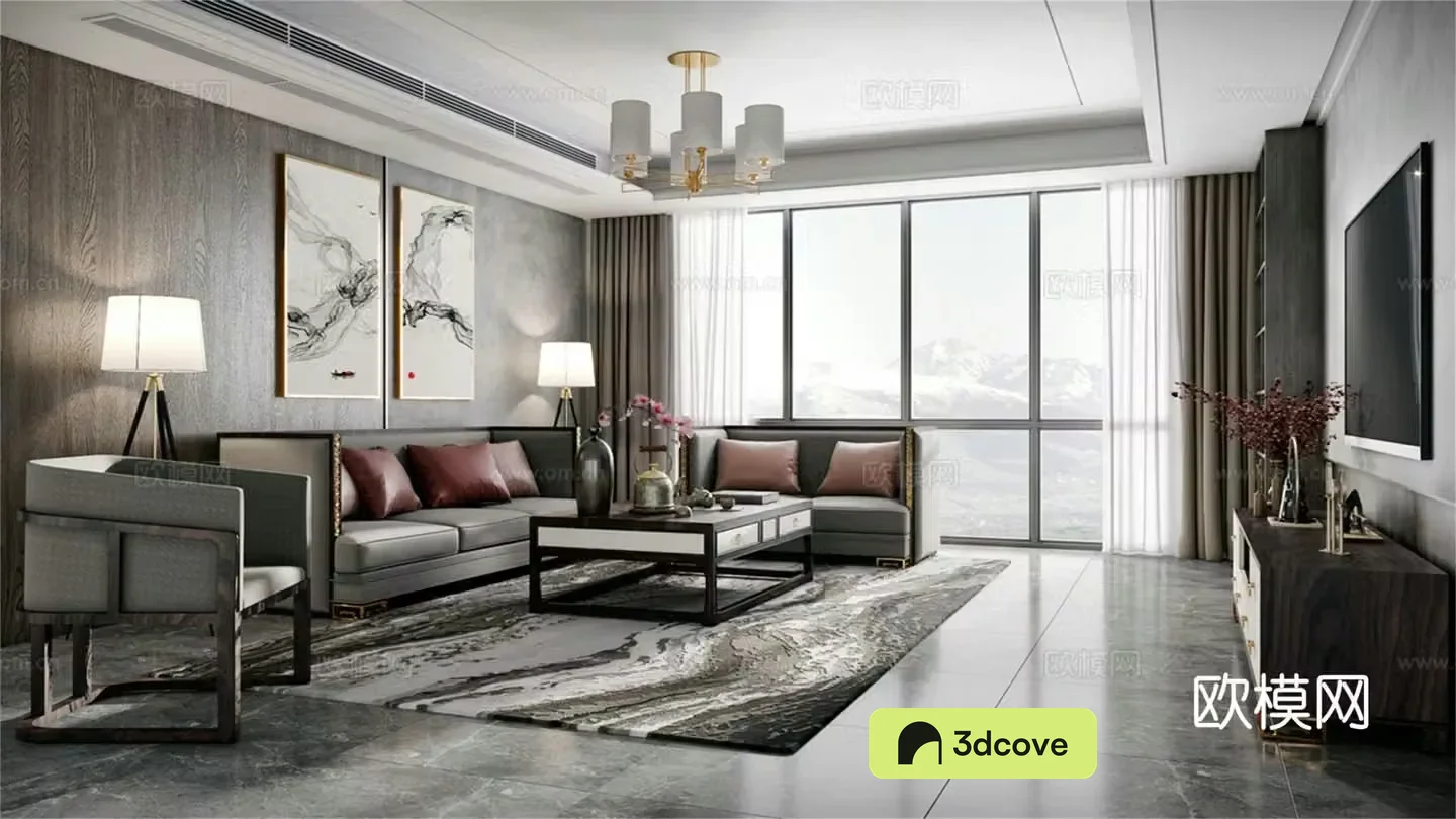 New Chinese style living room