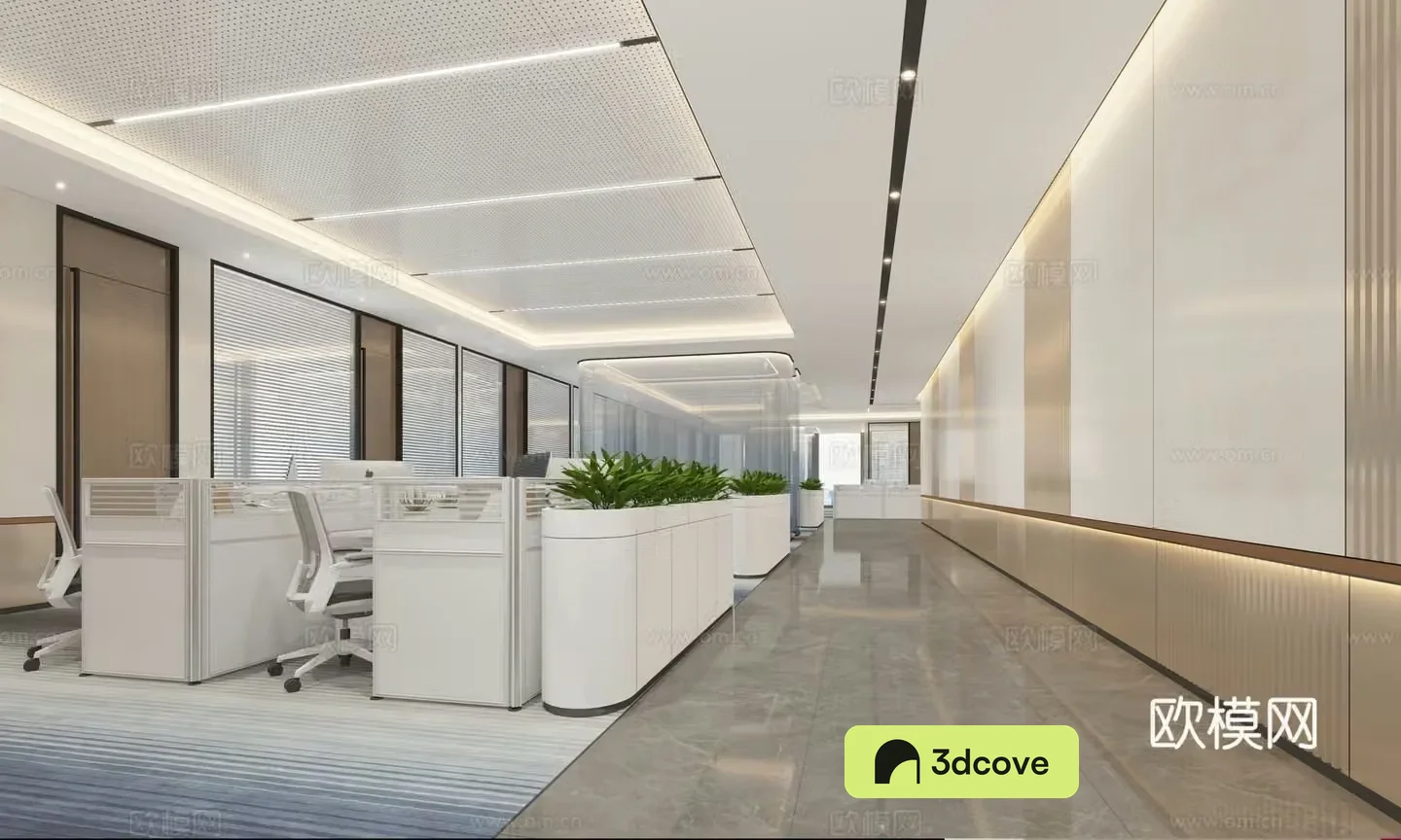 Modern open office area public office area