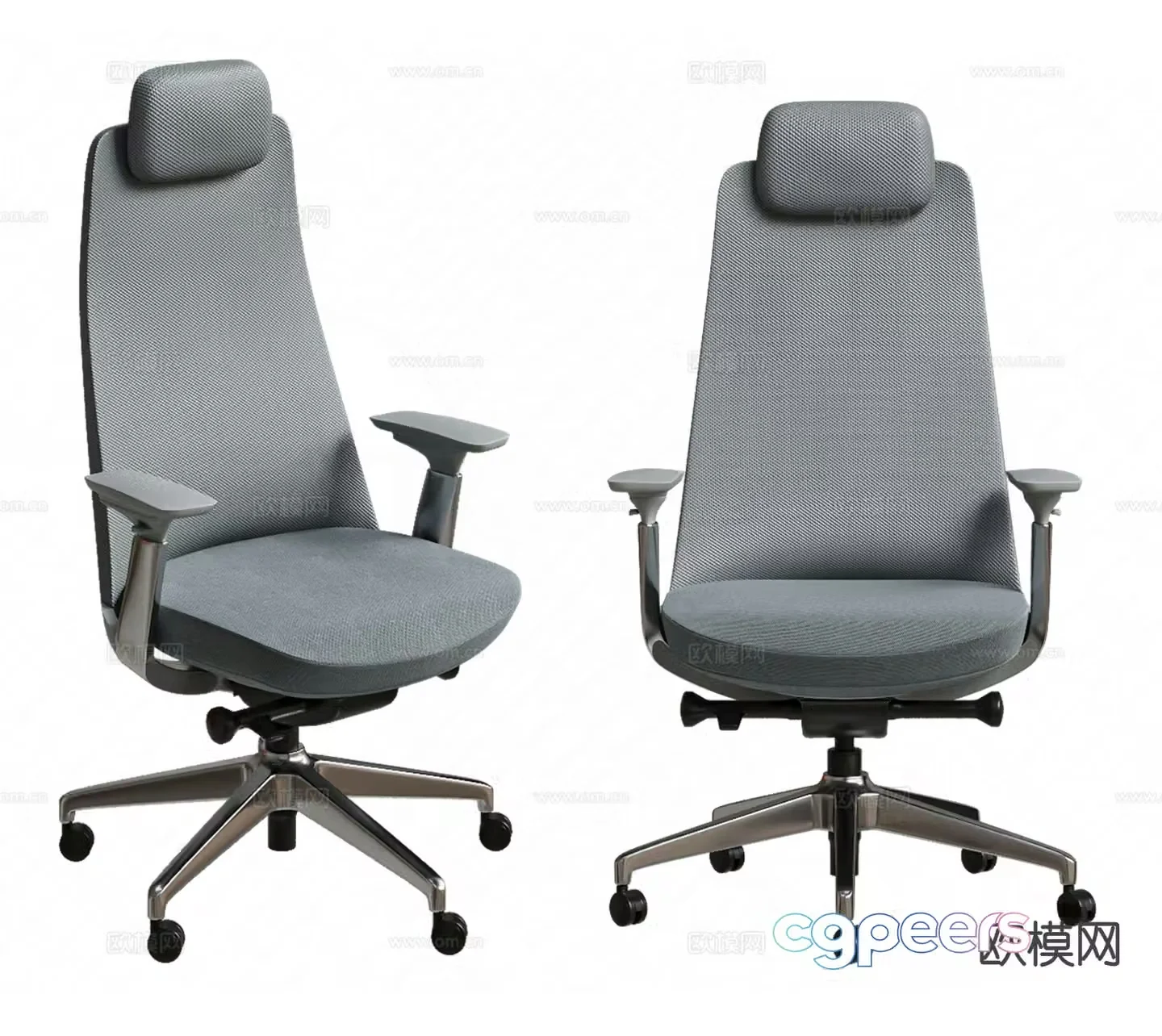 Modern office chair staff chair desk chair 3d model