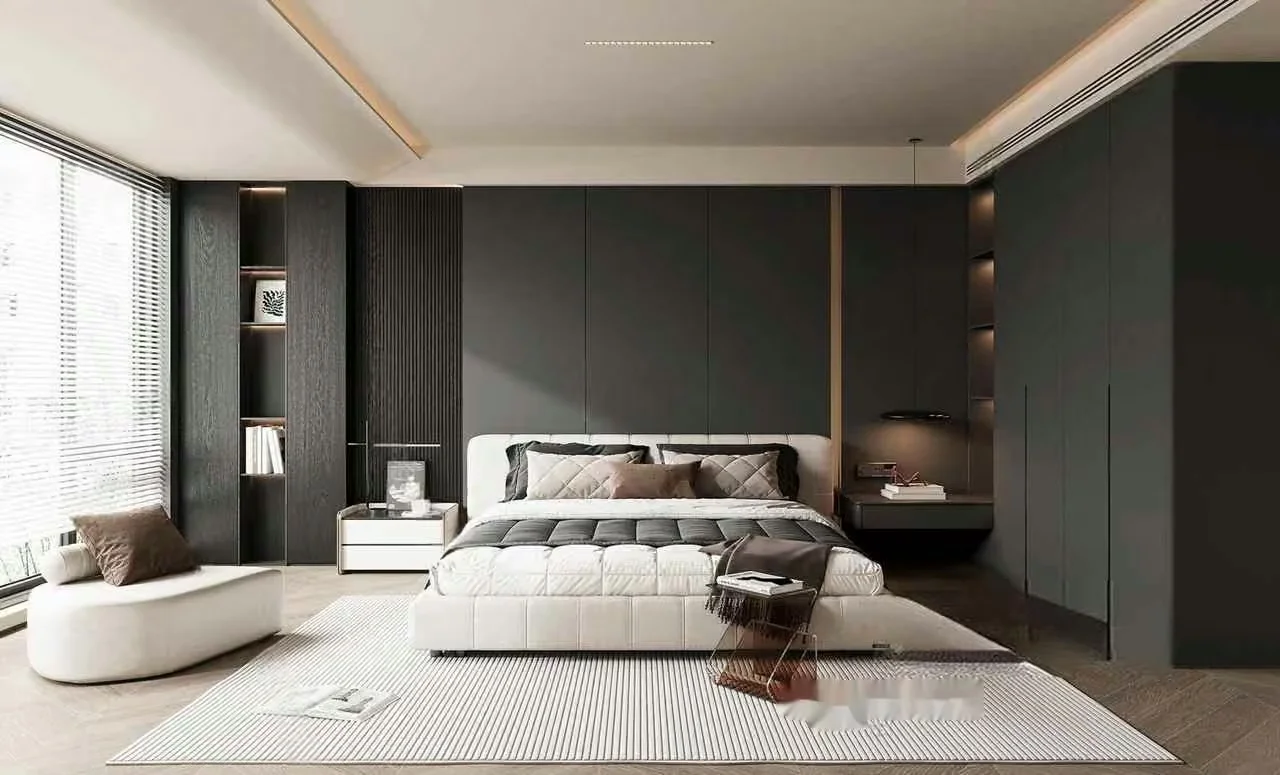 Modern Master Bedroom 3D Model – 23717 – VRAY Render