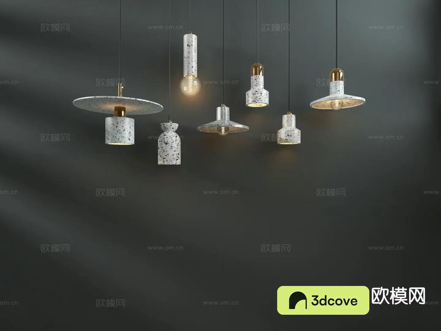 Nordic chandelier bedroom lamp