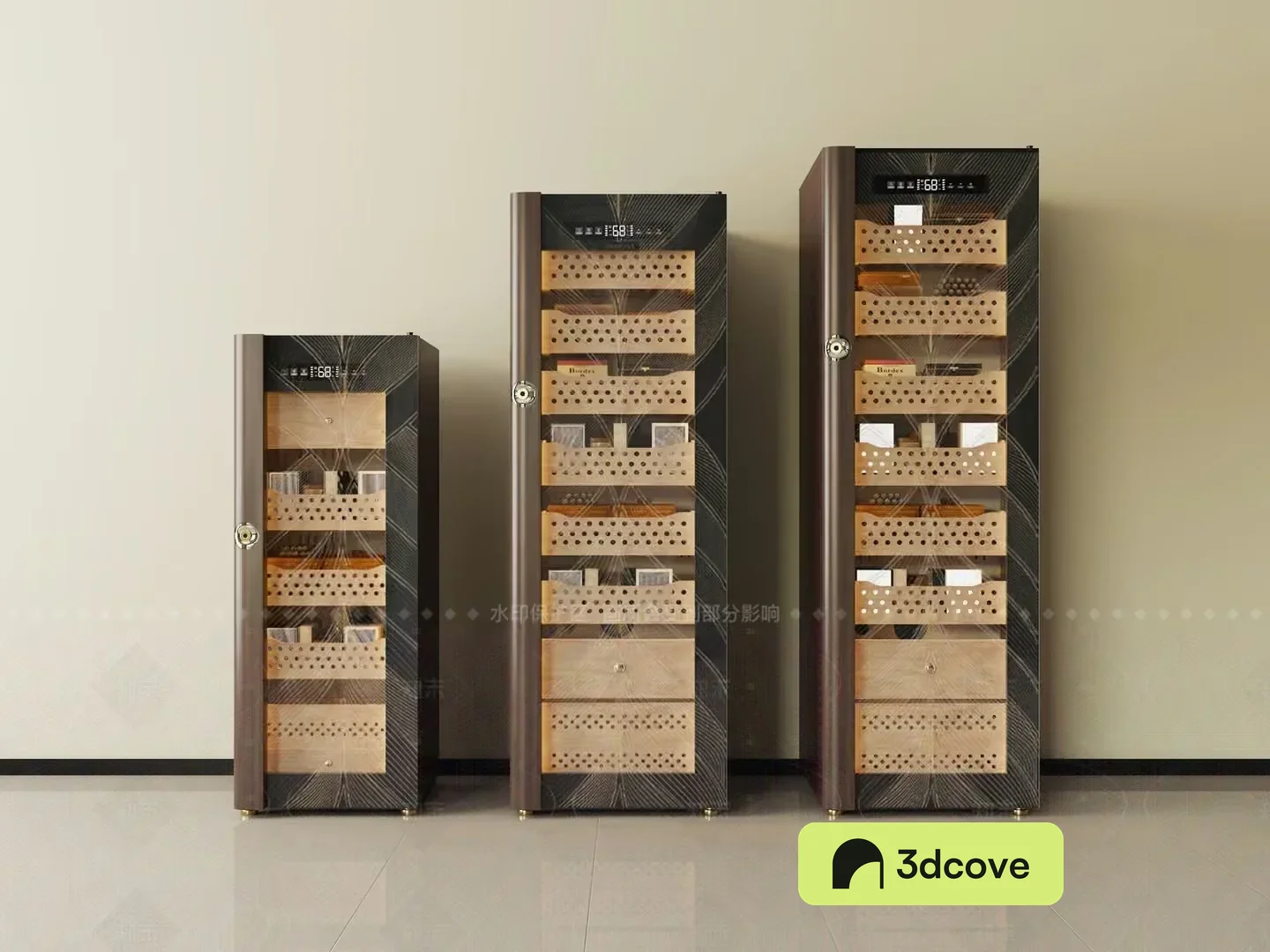 Three Tall Storage Units