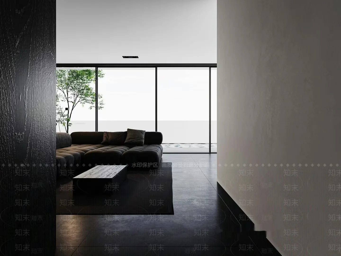 Modern Living Room 3D Model – 8152 – VRAY Render