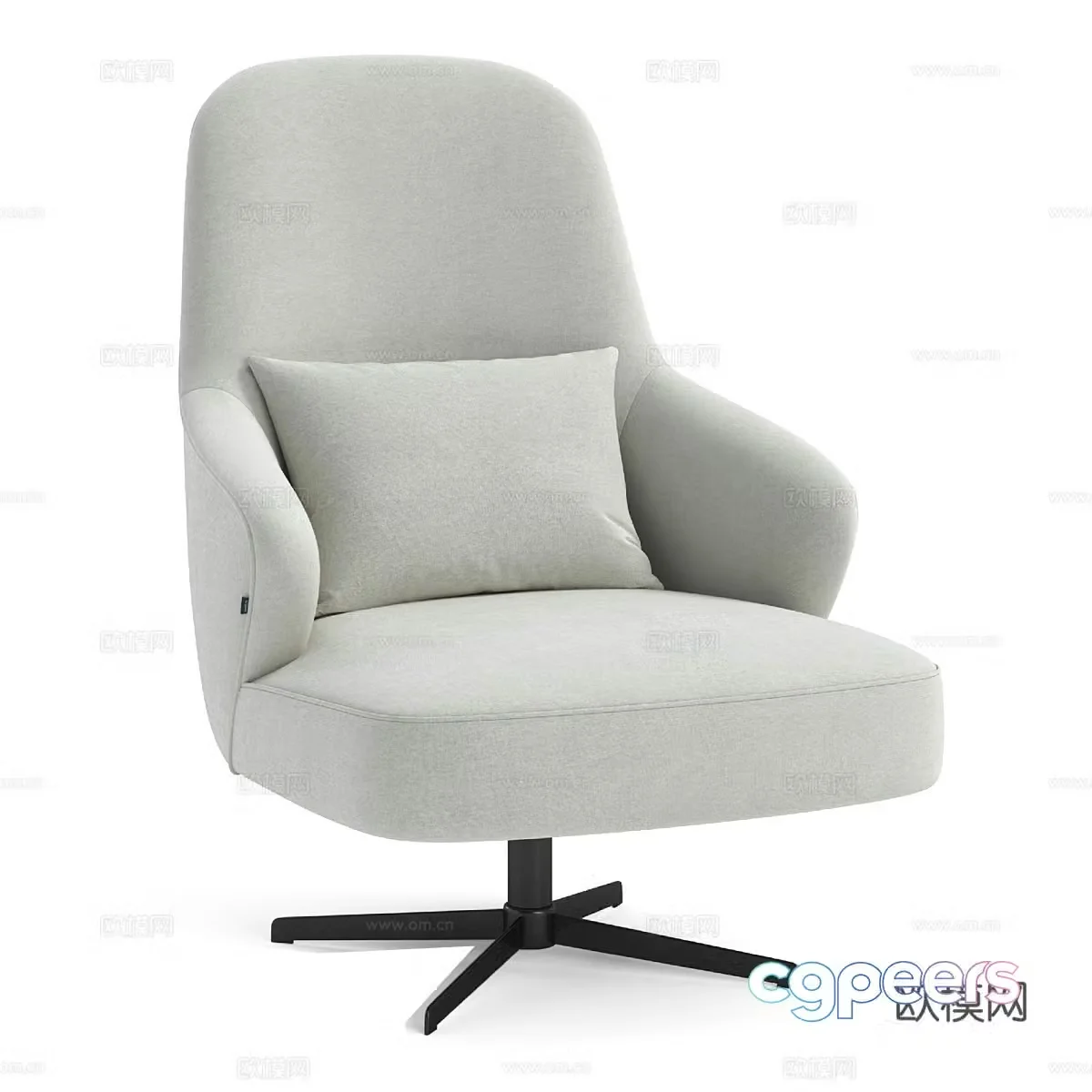 Modern simple single sofa single sofa simple sofa living room sofa casual sofa 3d model