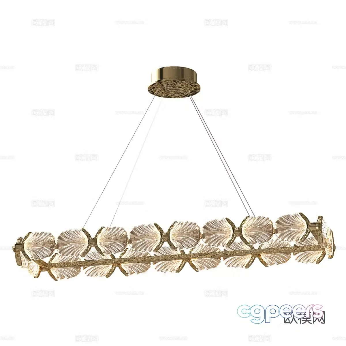 Modern simple chandeliers chandeliers simple chandeliers light luxury chandeliers restaurant chandeliers lamps 3D model
