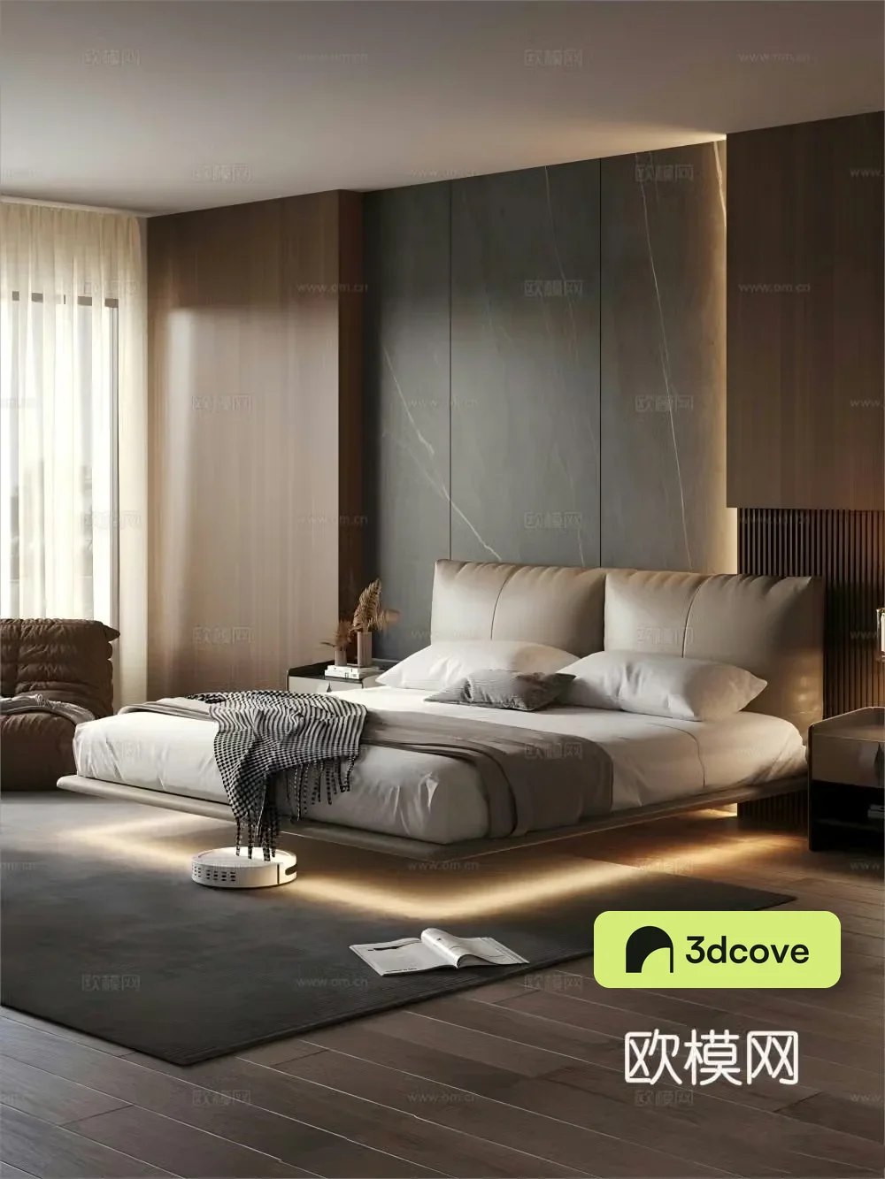 Modern double bed